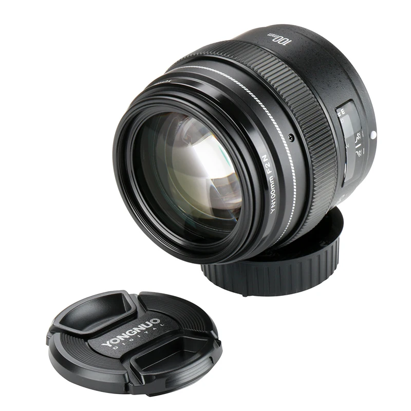 YONGNUO 100 мм объектив YN100mm F2.0 AF/MF объектив с фиксированным фокусом для Nikon F крепление D3200 D3400 D3100 D5300 D7200 D7100 для DLSR камеры