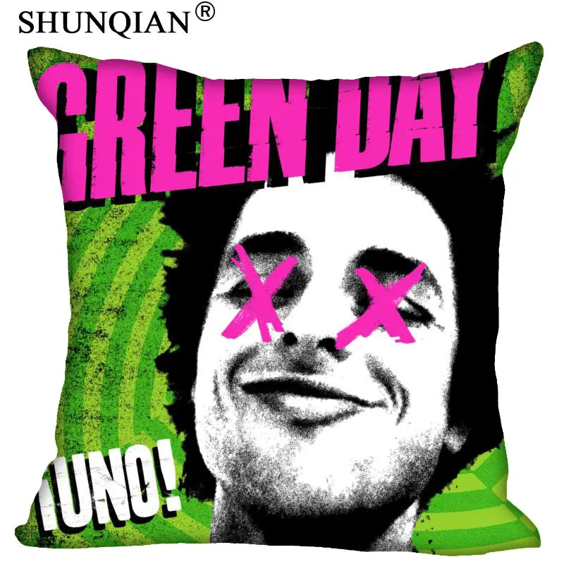 Индивидуальная квадратная наволочка Green Day, классная Мягкая Наволочка на молнии,, больше размеров(две стороны), наволочка DIY - Цвет: 12