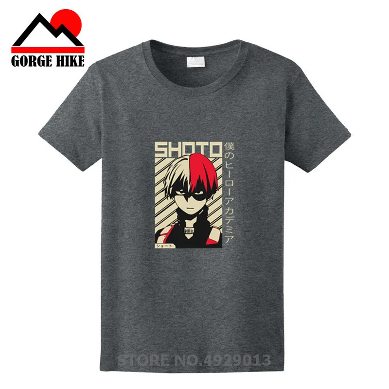 

New Boku no Hero Academia Inspired Academy Shirt - Todoroki Shoto Shirt - My Hero Anime Manga - BNHA Anime Shirt camiseta hombre