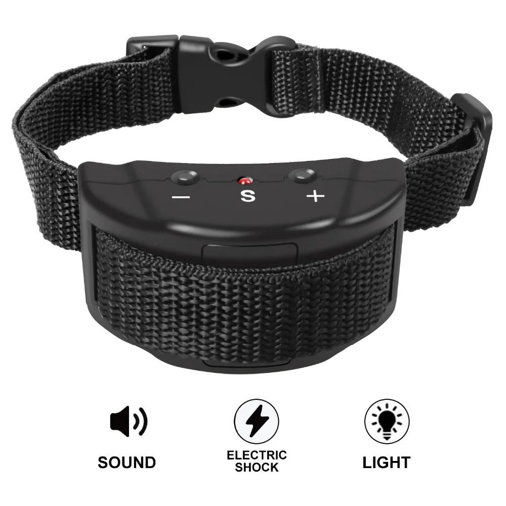 

Original Electric Anti Dog Training Bark Collar Device Stop Dogs Barks Control Pet Trainer Collars Pet Products Accessories