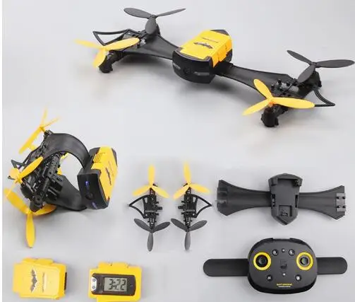 

Mini Foldable Drone CX-70 With HD Camera Watch Toy WiFi FPV camera Demountable Wearable G-Sensor RC Quadcopter Toys for Kid gift