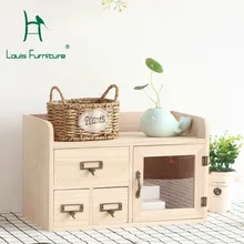 Луи Мода книжные шкафы Творческий Рабочий стол твердой древесины ящик для хранения Тип Ящика