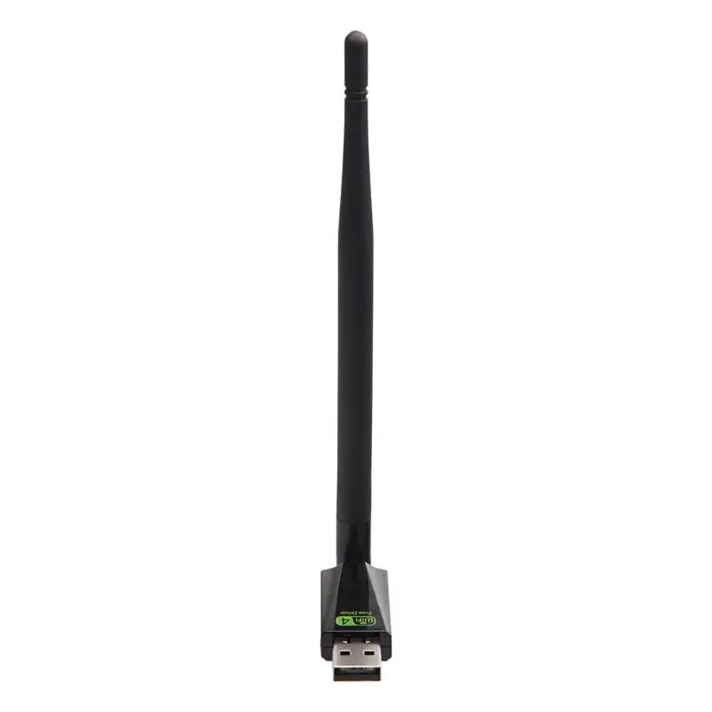 Беспроводной WiFi адаптер Dongle 150 Мбит/с Соединительная плата локальной компьютерной сети 2,4G внешний 5dBi приемник с антенной 802.11b/g/n с