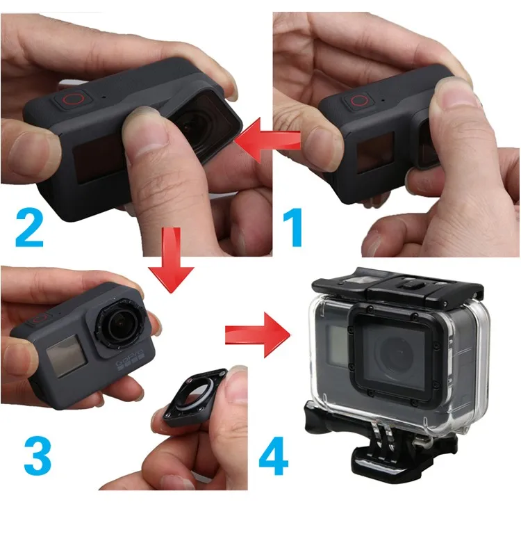 Shoulder Strap Mount and BackPack Mount for GoPro Hero7 / Hero6 / Hero5 SJCAM Ac