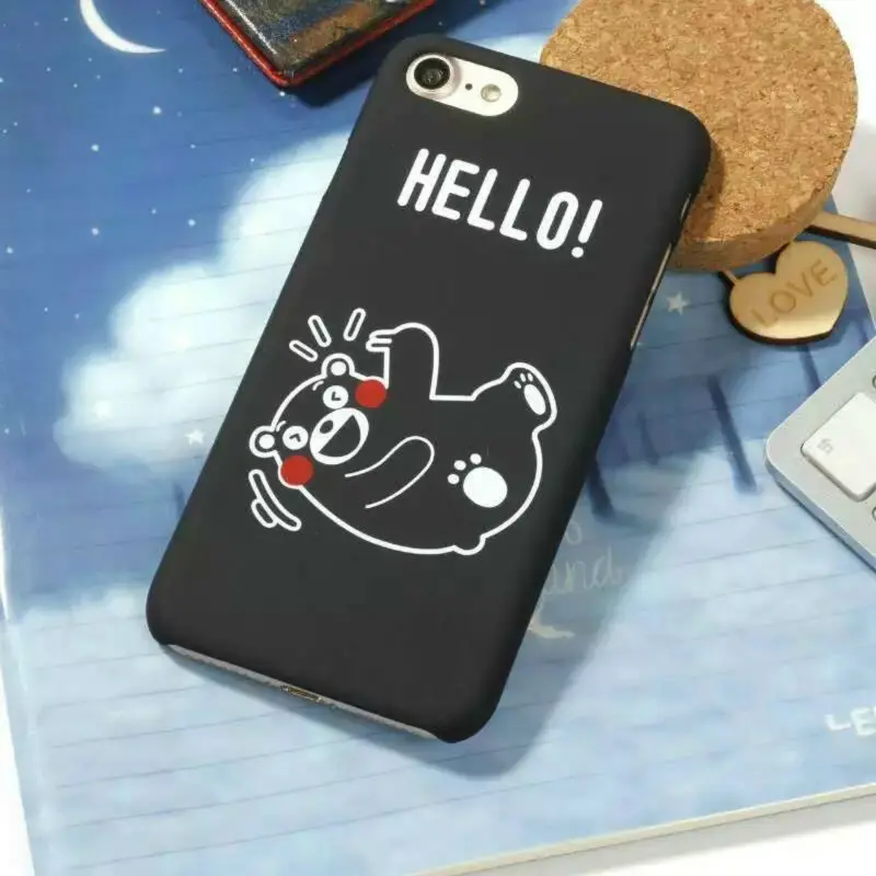 Чехол Kumamon с принтом для Apple iPhone 5, 5S, 6, 6 S, 7, 6 Plus, 7 Plus, чехол с 3D рисунком, стильная задняя крышка, чехол