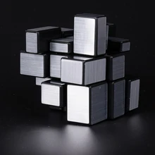 3x3x3 Mirror Cubes Blocks Silver Cast Coated Shiny Magic Cubes Puzzle Brain Teaser IQ Worldwide Educational