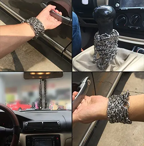 Goede 101cm Outdoor Rvs Bescherming Zelfverdediging Draak Hand Armband Ketting Tactische Metallic Zweep Corrosiebestendigheid