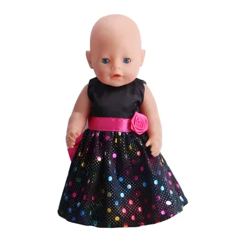 

1pcs Dress clothes Clohes Wear fit 43cm The doll, Children best Birthday Gift(only sell dress) f170