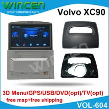 6," автомобильный DVD gps плеер для Volvo XC90 с 3D меню, gps USB, SD DVD, tv моторизованная панель для автомобиля Volvo XC90