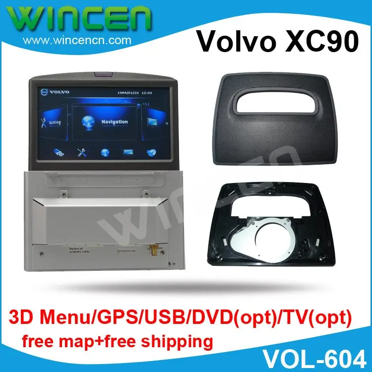 6 5 &quotавтомобильный DVD GPS плеер для Volvo XC90 с 3D меню USB SD ТВ моторизованная панель