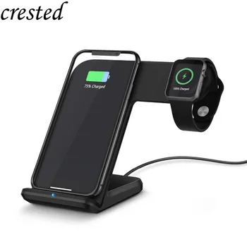 

Stand For Apple Watch 4/3 iPhone 8 Plus XS iWatch band strap Samsung S9/S8 Wireless Charger Apple watch 4 3 2 1 Accessories