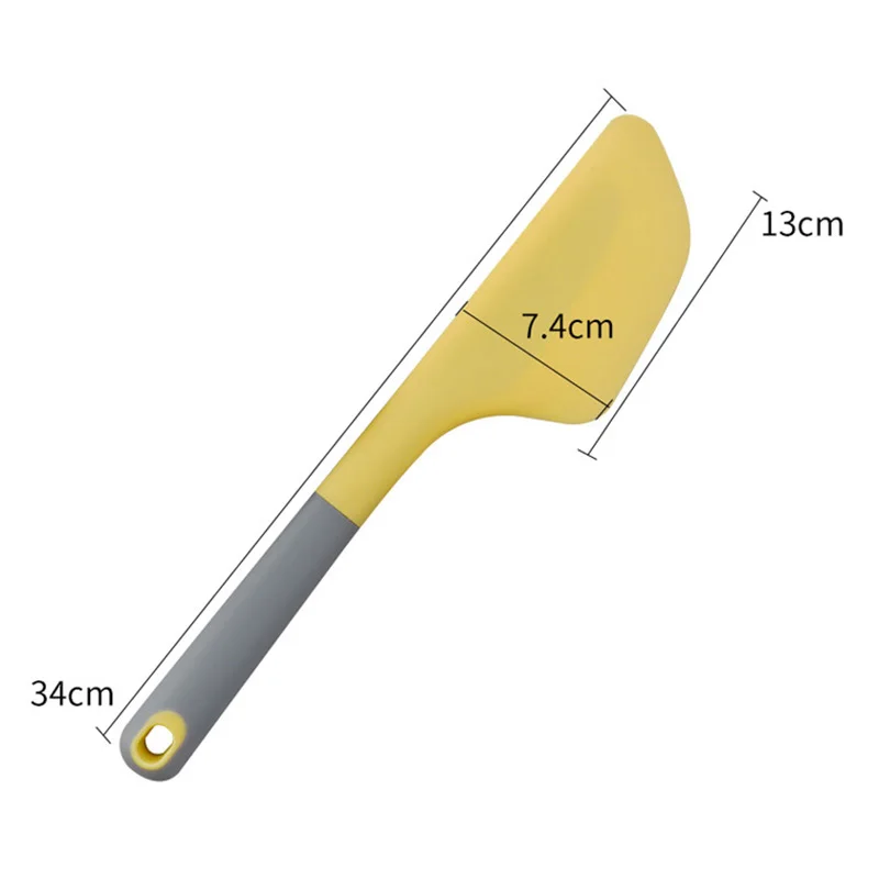 Силиконовый шпатель большого размера, скребок для масла, термостойкий нож для кремового торта смеситель для теста, выпечки, кондитерских шпателей, инструмент для торта
