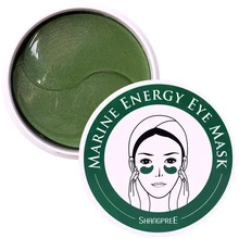 Shangpree energia marinha máscara de olho 60 pces cristal colágeno gel hidratante máscara anti envelhecimento olho remendos coreia cosméticos