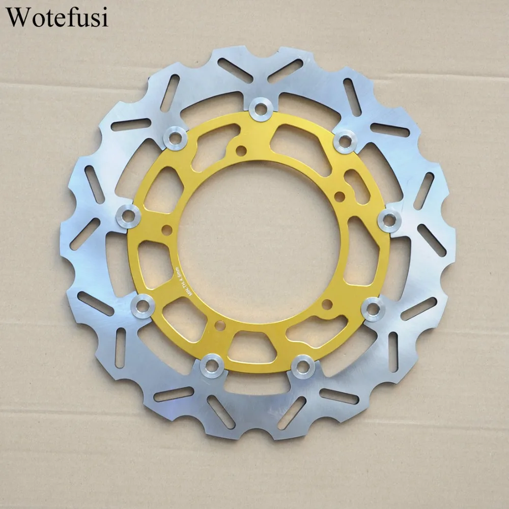 Передние тормозные диски Wotefusi для Yamaha 2006 07 08 09 10 11 12 2013 FZ1 S FAZER 2004 2005 YZF R1 Gold Balck [PA413