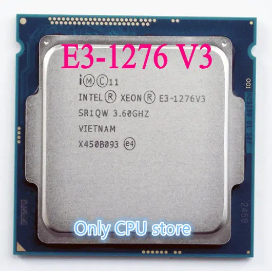 Intel XEON E3-1276V3 3,60 ГГц четырехъядерный 8 МБ кэш E3-1276 V3 HD graphics P4600 DDR3 DDR3L 1600 МГц FCLGA1150 TPD 84 Вт 1 год warran