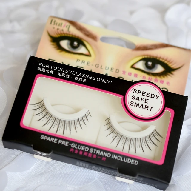 1 Pair Pre Glued Lengthening False Eyelashes Elegant Style Reusable