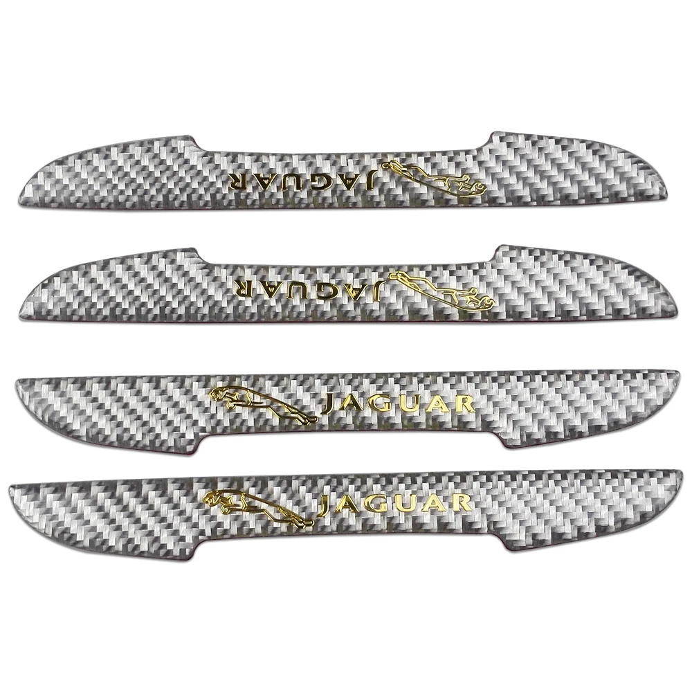 

For Jaguar XE XJ XF XKR X-Type F-PACE F-Type S-Type Door Side Sticker Protection Carbon Fiber Bumper Strip Badge Car Accessories