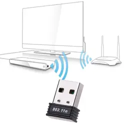 1 шт. мини-usb Wi-Fi адаптер N 802,11 b/g/n Wi-Fi Dongle с высоким коэффициентом усиления 150 Мбит/с беспроводной антенны Wi-Fi для компьютера телефон