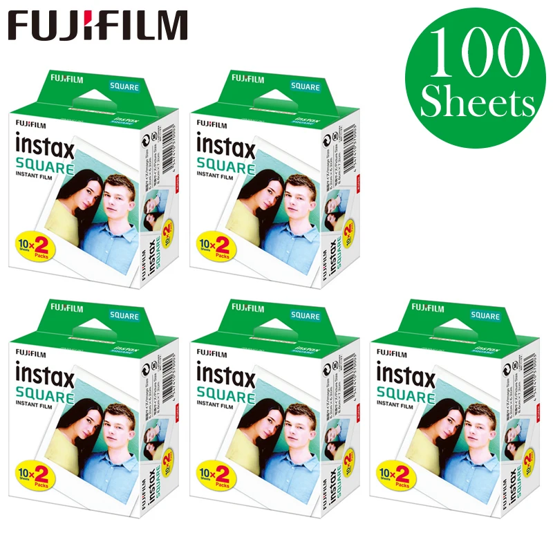 Fujifilm 2018 100 листов новинка Instax Square Instant 5 упаковок 20 пленок для фотокамеры Fuji SQ10 SP3 |