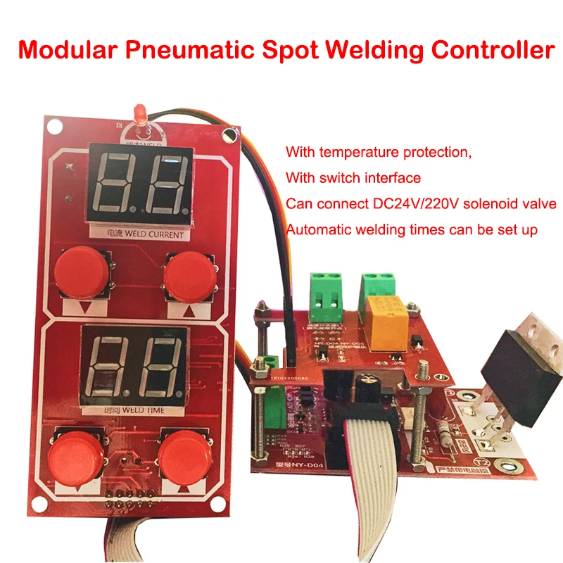 NY-D07 пневматический точечный сварщик управление Лер трансформатор плата управления подключения электромагнитный клапан с связью сварочный аппарат модульный