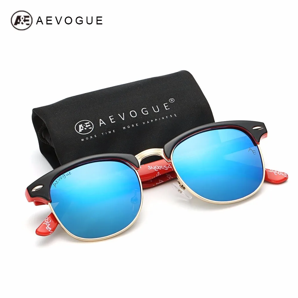 AEVOGUE Polarized Sunglasses Men Retro Rivet High Quality Polaroid Lens Summer Style Brand Design Unisex Sun Glasses CE 0369