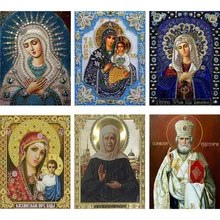 30×40 religion diy 5d diamond painting Virgin Mary Jesus Godfather baby diamond embroidery religious cross stitch kits mosaic