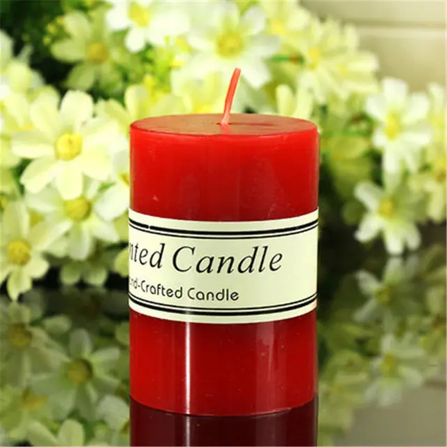 Pillar Smokeless Party Candle Aromatherapy Romantic Bougies