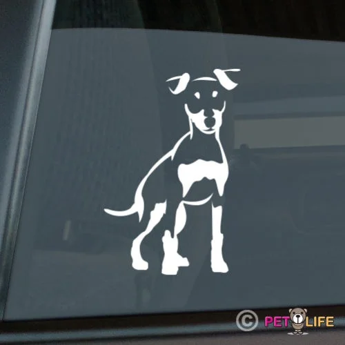 Миниатюрная наклейка Pinscher высечка виниловая минимальная Наклейка на окно 13 75x9 1