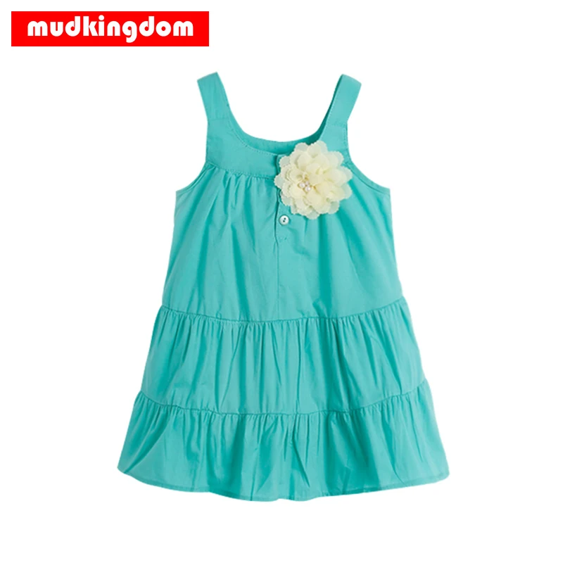 

Mudkingdom Baby Girls Dresses Cotton Summer Princess Dress Sleeveless Beach Sundress Kids Fashion Clothes 2017 Sundress Casual