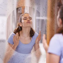 11," X 11,8" SUNICE горячая Распродажа прозрачное анти туман зеркало для ванной комнаты анти запотевание защитная пленка против царапин ванная комната