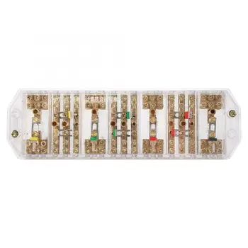 

conectores FJ6/PJ1L Three Phase Wires Household Meter Terminal Row Electrical Enclosure Junction Box rca connector Discount
