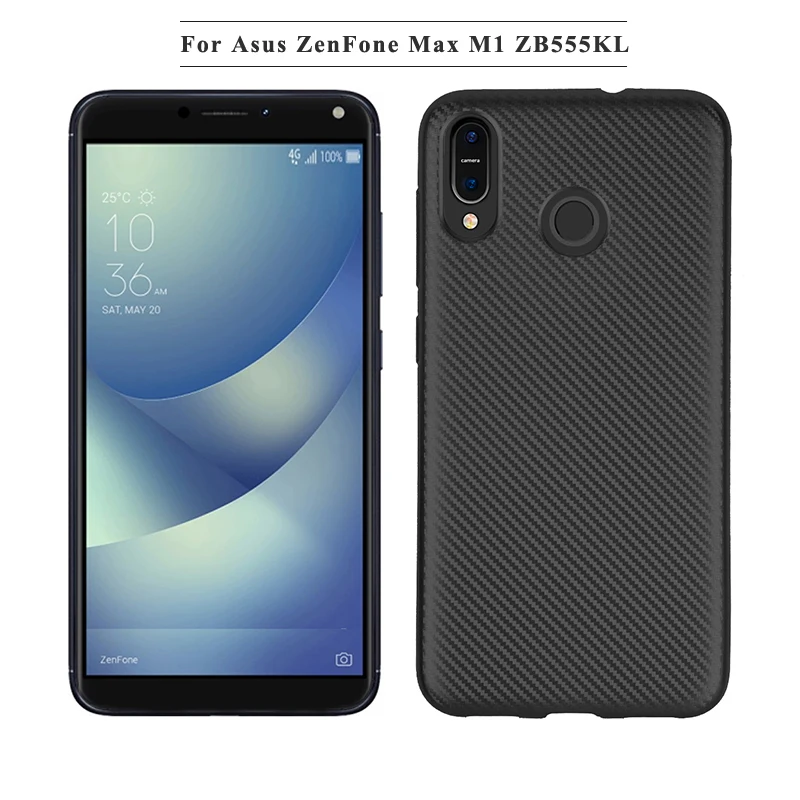 carbon fiber silicone case zenfone max m1 zb555kl (11)
