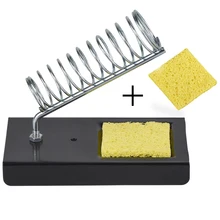 JCD Electric Soldering Iron Stand Holder Metal Pads Generic High Temperature Support Station Solder Sponge Soldering Iron Clean JCD Electric Soldering Iron Stand Holder Metal Pads Generic High Temperature Support Station Solder Sponge Soldering Iron Clean
