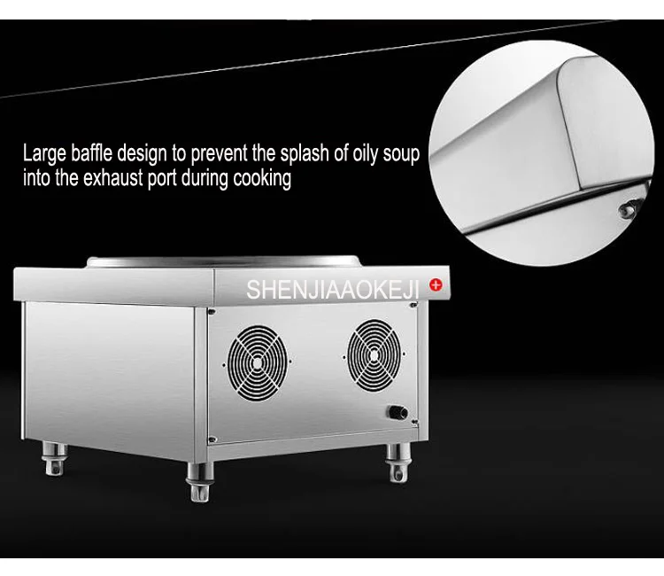 Высокомощная индукционная плита 380 В Коммерческая 8 кВт/12 кВт/15 кВт суп жарочная печь плоскость настольная кухня Коммерческая Плита 1 шт