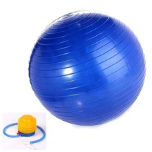 Мяч для йоги свободный насос-лопнущийся фитнес-мячи, 75 см, идеально подходит для пилатеса йоги Abs и основных тренировок(Синий 75
