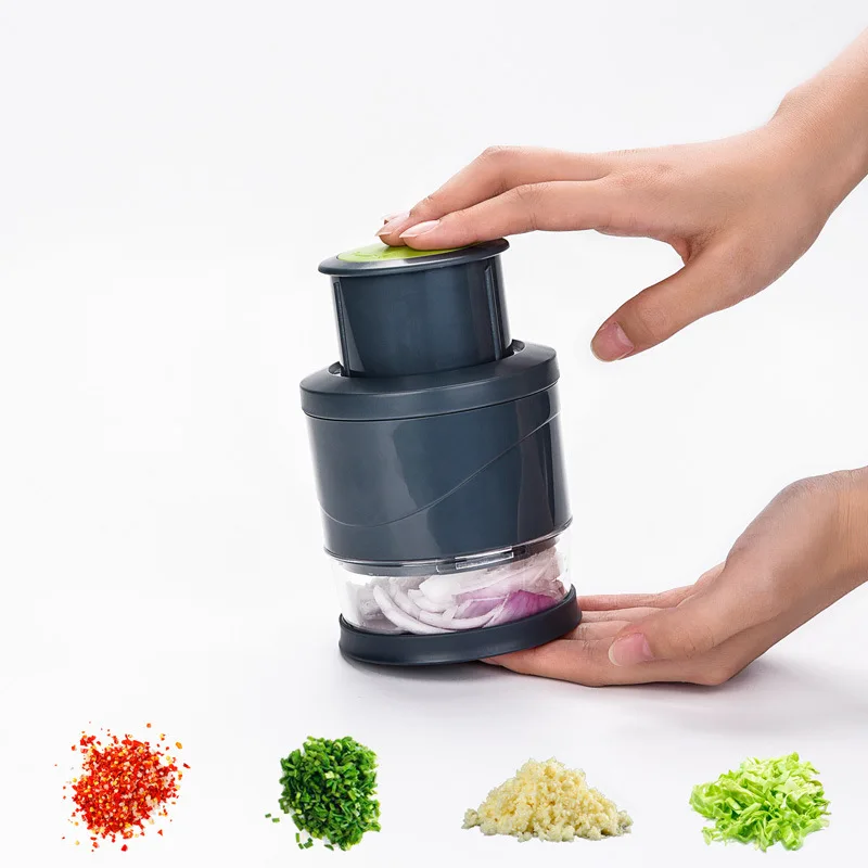 

Manual Chopper Onion Garlic Hand Pressing Vegetable Fruit Cutter Slicer with Cover Potato Cutter Vegetable Ginger Kitchen Tool