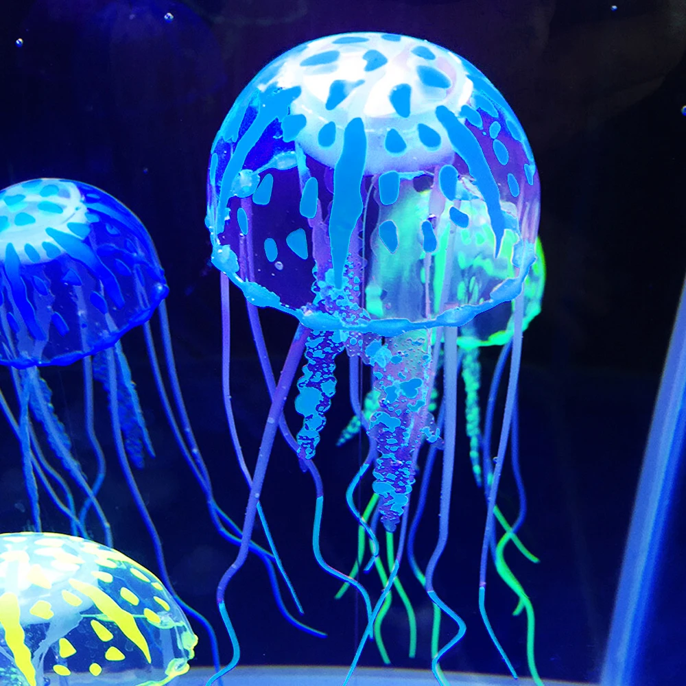 Подводный искусственный плавающий светящийся эффект Медузы аквариумный Аквариум Украшение живое растение светящийся орнамент водный пейзаж