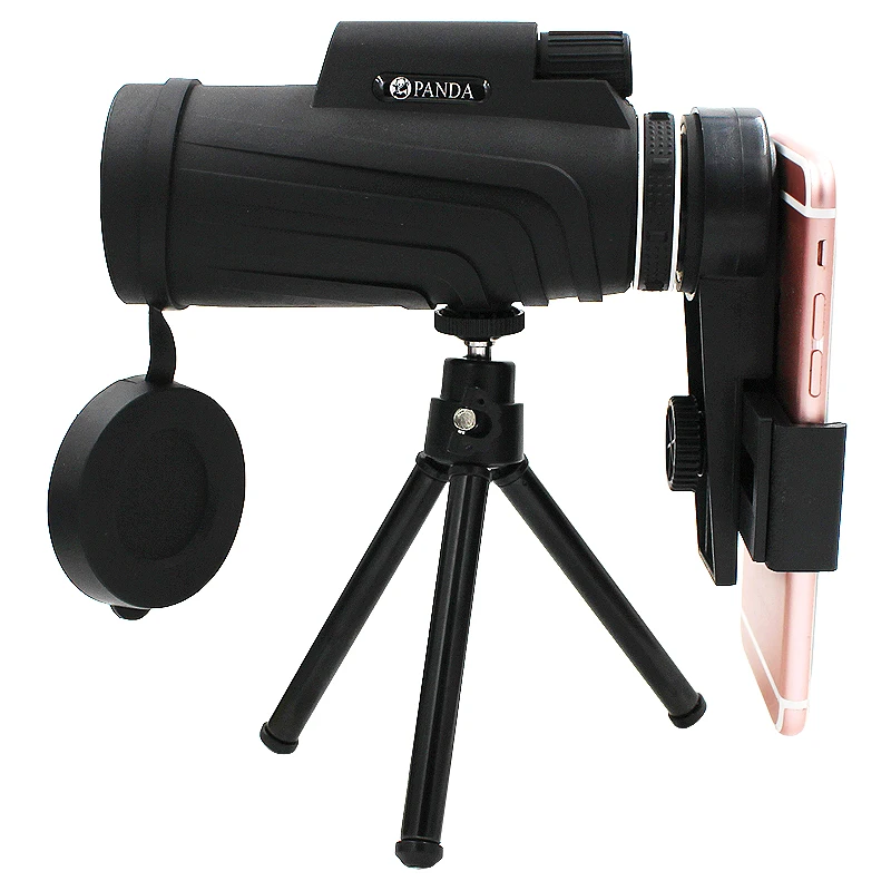 Kogngu 40X60 Zoom Monocular Lens for Mobile Phone Telescope Lenses Lente Para Celular Zoom Lens for Smartphone + Tripod + Clip