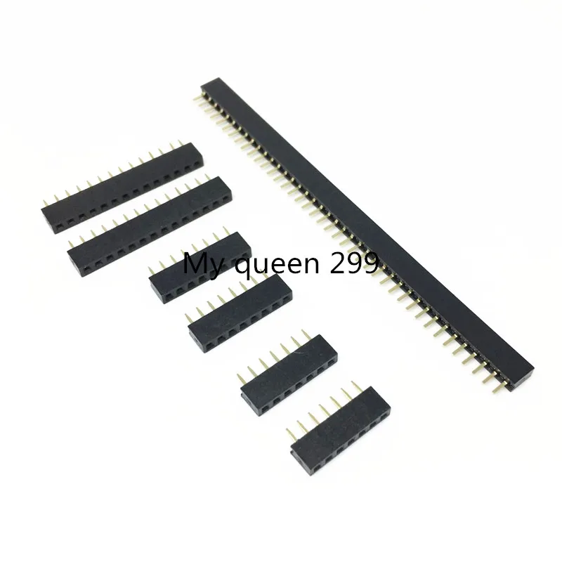 

2.0mm single row female seat pin header 2.0 row mother 1*2P/3/4/5/6/7/8/9/10-40P straight insert plastic height 4.3MM