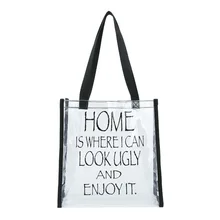 Прозрачная вместительная сумка-Дом там, где я могу смотрятся некрасиво и наслаждайтесь