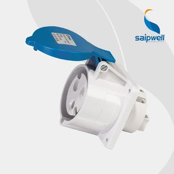 

3P 32A 230V International Standard Panel Mounted Straight Socket / Splashproof Concealed Industrial Female Socket ( SP-1395)