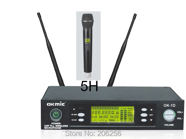 Высокое качество OK-1D/5 H Профессиональный UHF/PLL истинное Разнообразие беспроводной