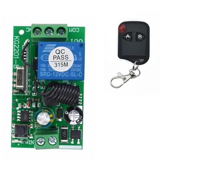 

Universal AC 85V 110V 220 V 1 CH Channel Wireless Remote Control light Switch Relay Receiver Module Support 433 MHz