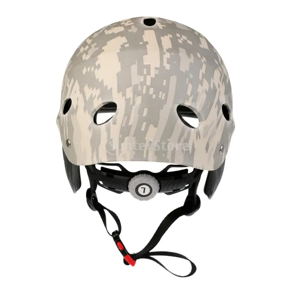 Профессиональный Регулируемый защитный шлем для водных видов спорта, каяк, каноэ, парусный спорт, серфинг, Вейкборд, водный лыжный гребень, жесткая Кепка - Цвет: Digital Camo L