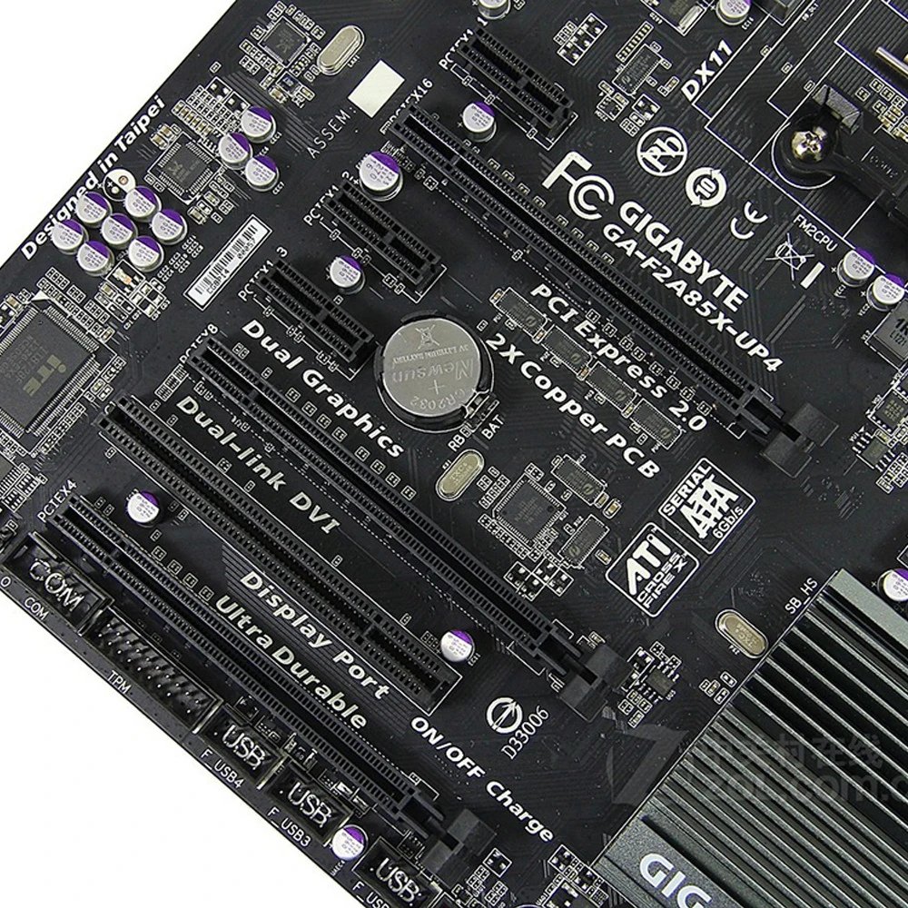 Материнская плата Gigabyte A85X оригинальная б/у для настольных ПК разъем FM2 AMD A10/A8/A6/A4