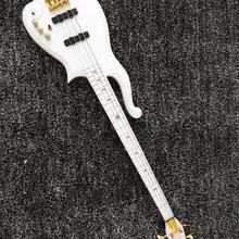 Принц облако электрический бас гитара Металл белый цвет клен тело и шея с фабрики