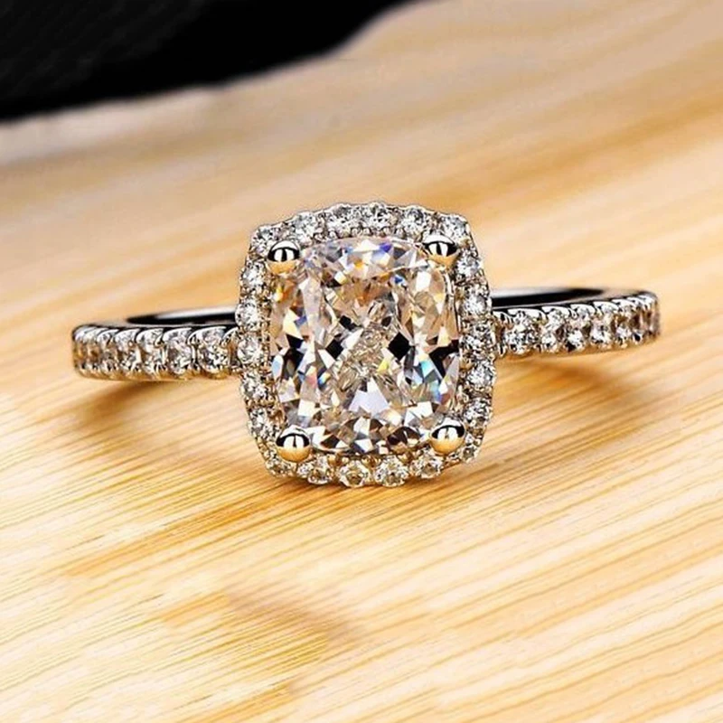 Горячее предложение, новое женское розовое золото, обручальное кольцо, полный циркон, женские обручальные кольца, ювелирные изделия, модные
