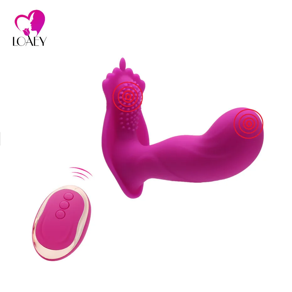 HIGH QUALITY  Wireless Remote Control Vibrator Silicone USB Charged Invisible Vibrating Panties Vibrator Sex Toy 