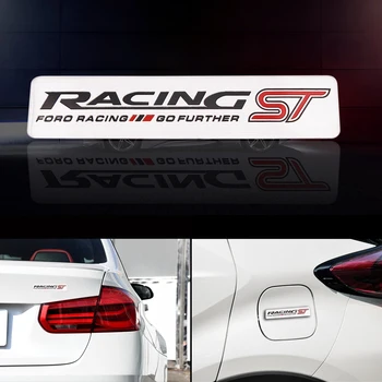 

Car Styling 3D Metal RACING ST Sticker Emblem Decal rear trunk Sticker for Ford focus 2 focus 3 ranger fiesta kuga fusion Emblem