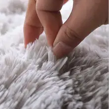 Ковер с нордическим узором мягкий теплый градиентный цвет плюшевый коврик для спальни гостиной#5